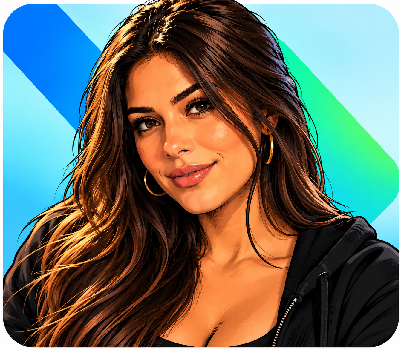 Illustrated avatar of Mia, AI agent