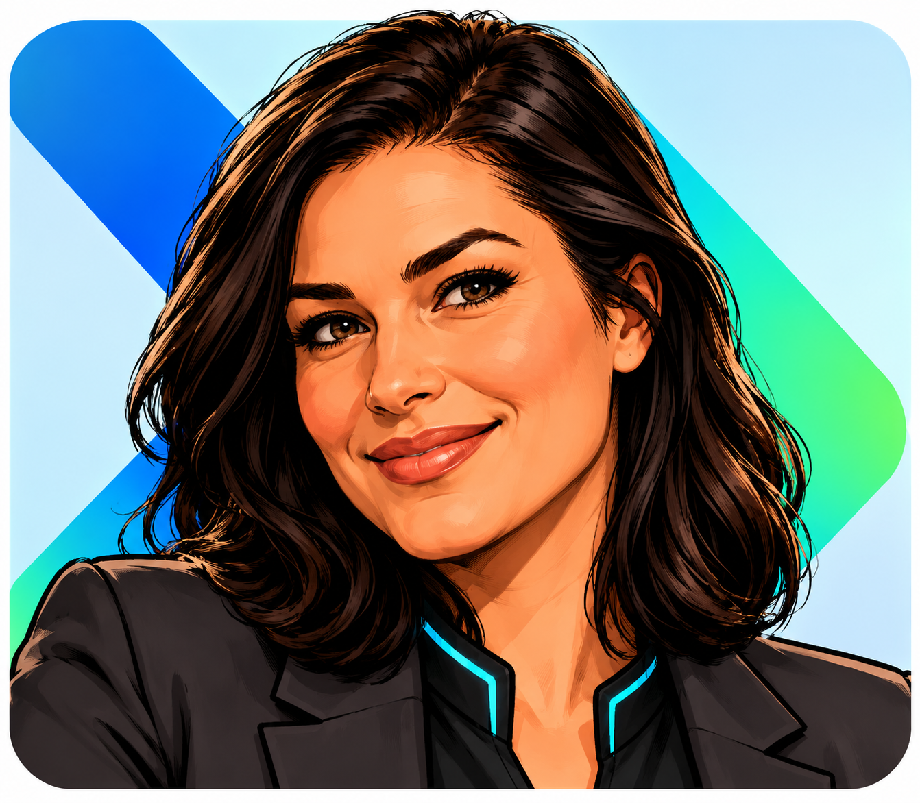 Illustrated avatar of Veronica, AI agent